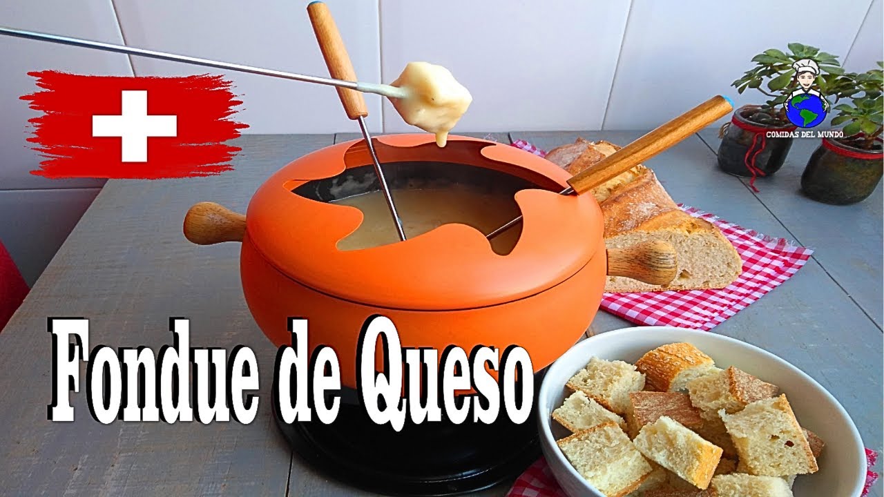 Fondue de Queso | Receta Clásica con Emmental y Gruyere | Receta Suiza