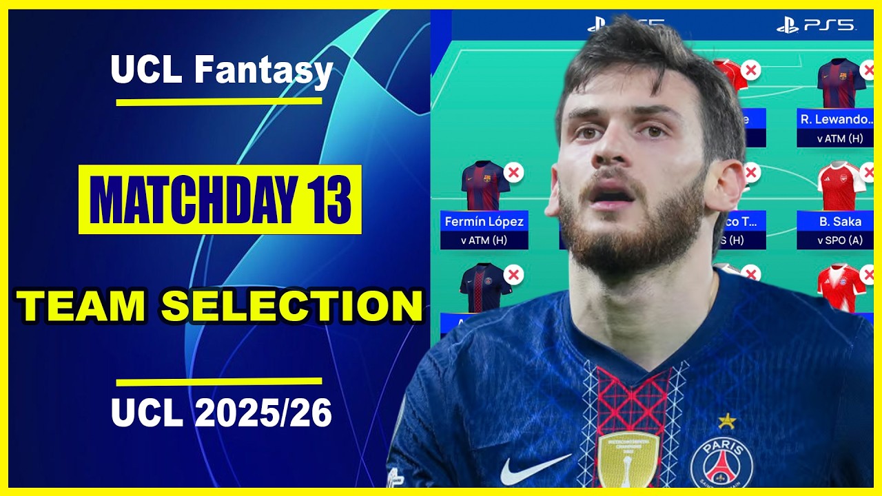 UCL Fantasy Matchday 13: TEAM SELECTION | 131 Points 🚀 |  Champions League Fantasy Tips 2025/26
