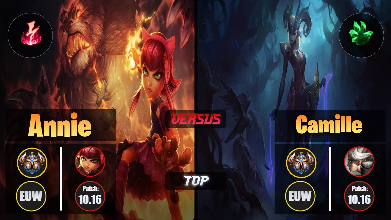 Challenger ANNIE [Electrocute] (Top) VS  CAMILLE - Challenger EUW Patch 10.16