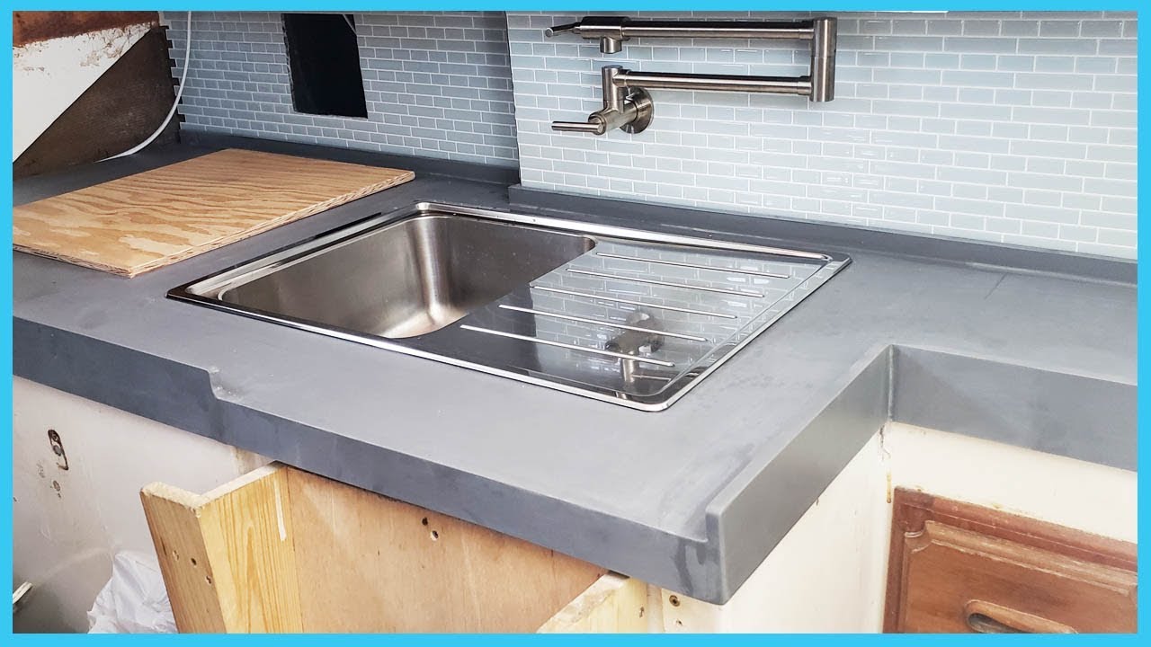 66. DIY Boat Countertop (Phase 2) | Learning the Lines - DIY Sailing