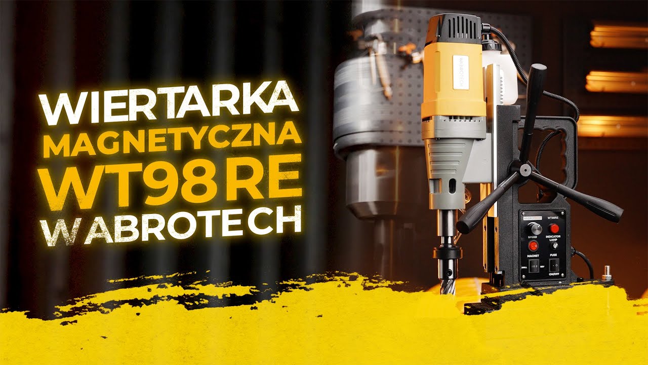 Omówienie wiertarki magnetycznej WABROTECH WT98RE - działanie | funkcje | serwis | dane techniczne