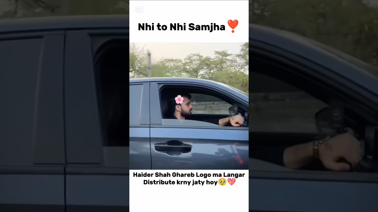 Tu Samjha🧐🥀 Haider Shah Driving krty hoy🥹💖 #rajabfamily #emaanrajab #viralvideo #trendingshorts