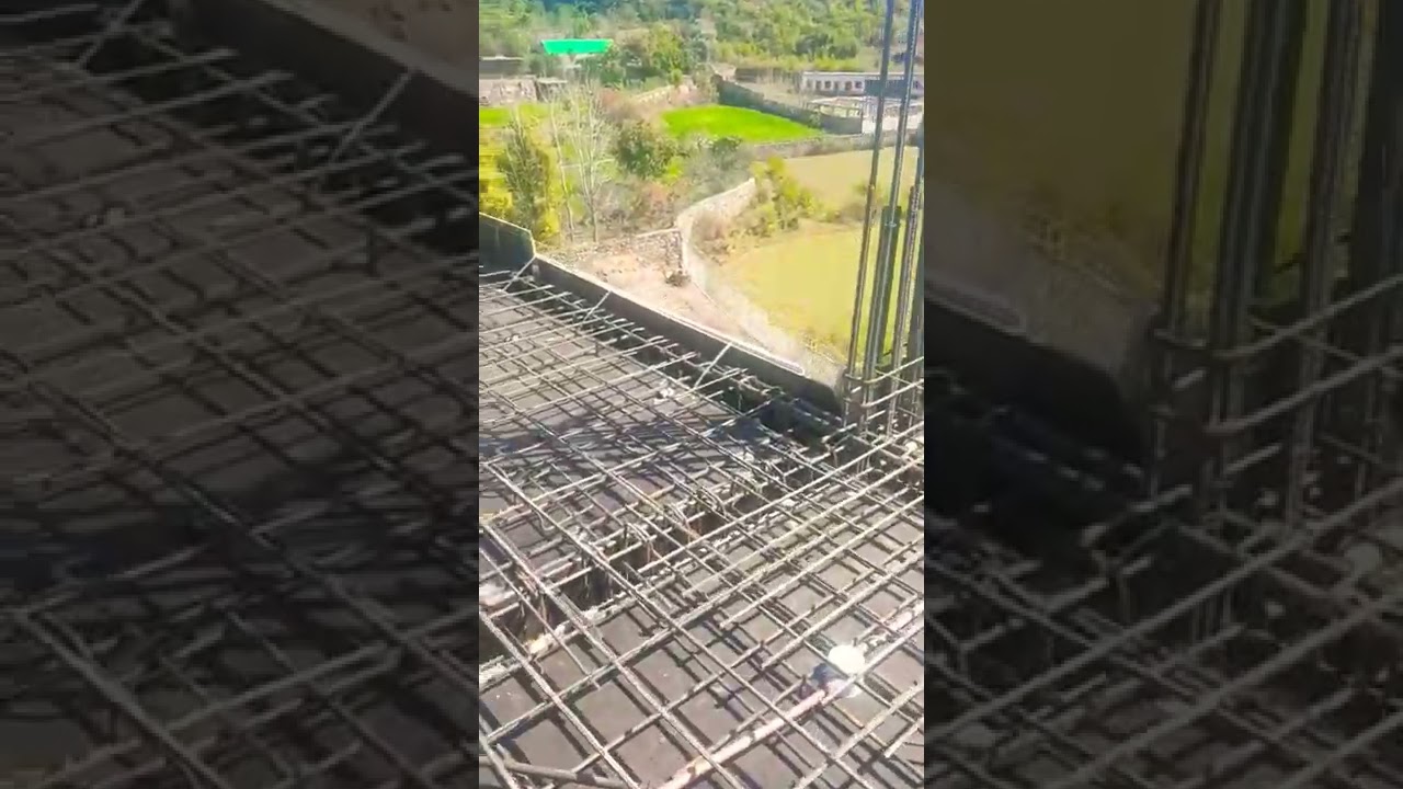 slab reinforcement inspection and concrete pouring