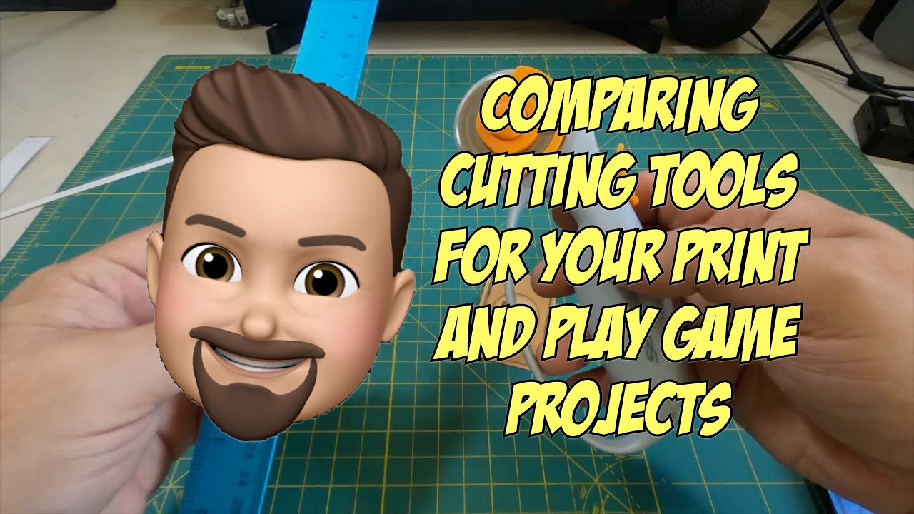 Comparing Cutting Tools for Print and Play Game Projects -- 2022 Update