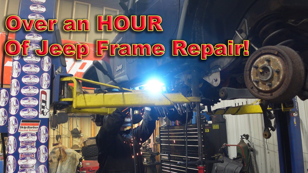 1 Hour of un-cut Jeep Frame Repair!.........Enjoy!