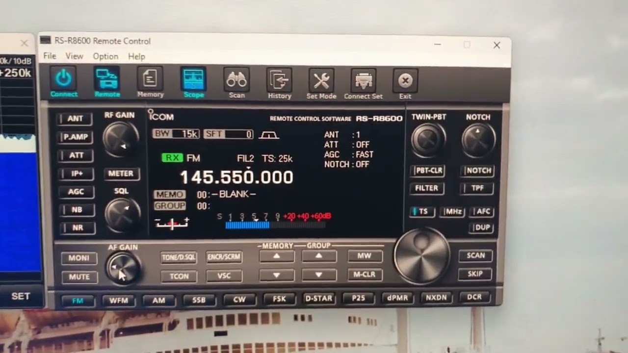 ICOM.R8600 Receiver & RSBA1