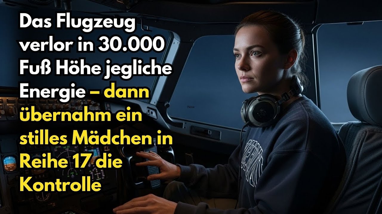 Das Flugzeug verlor in 30.000 Fuß Höhe die Energie – ein stilles Mädchen aus Reihe 17 übernahm.
