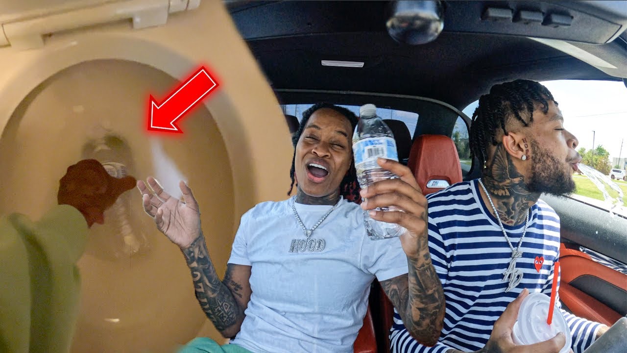 Replacing My Bestfriend Drink With Toilet Water To See His Reaction..