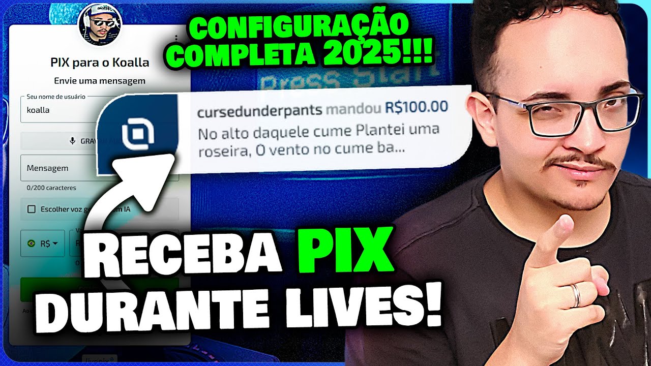 Como receber Doações por PIX com Áudio na Live! Guia Fácil do LivePix 2025