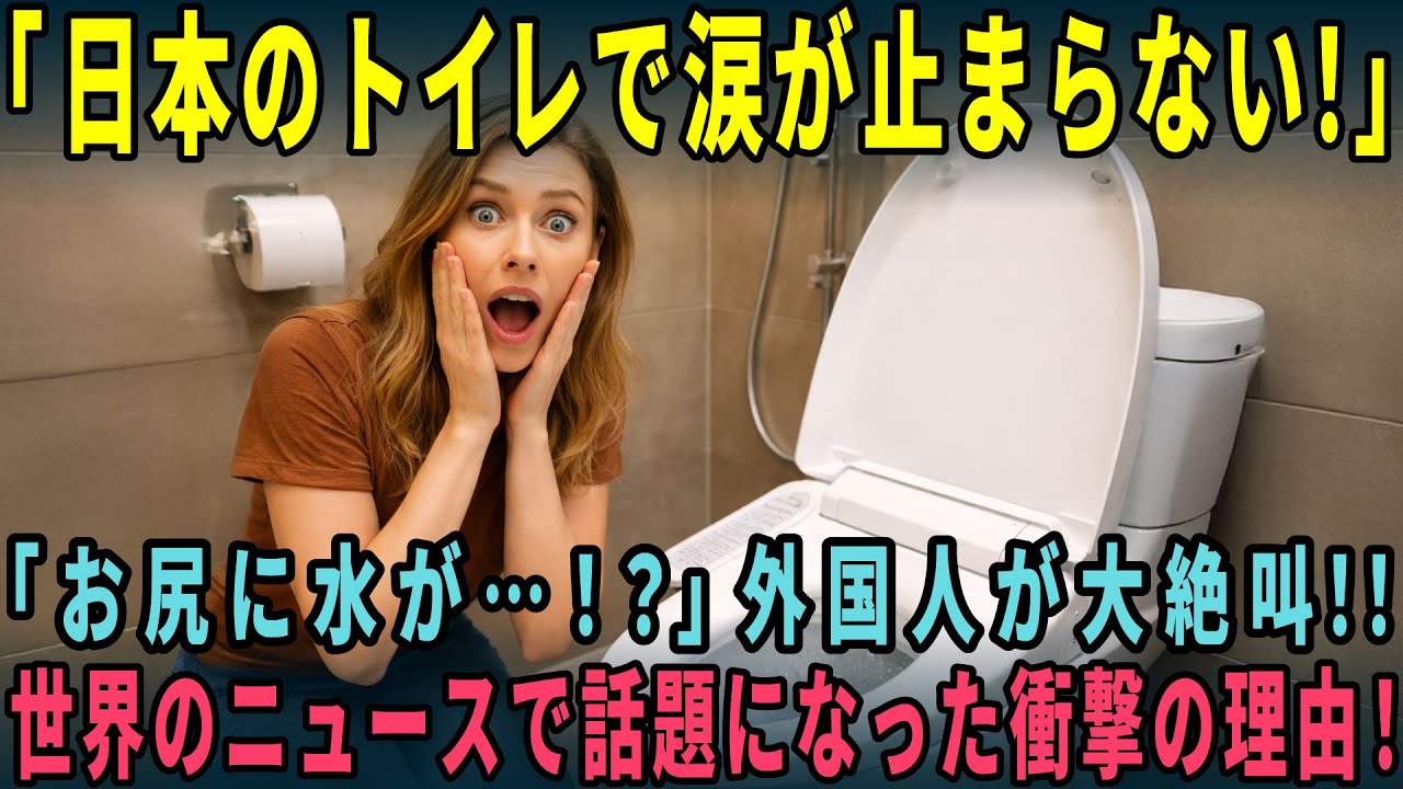 【海外の反応】ウォシュレットで人生が激変した！号泣する外国人が日本のトイレでまさかの体験を・・・
