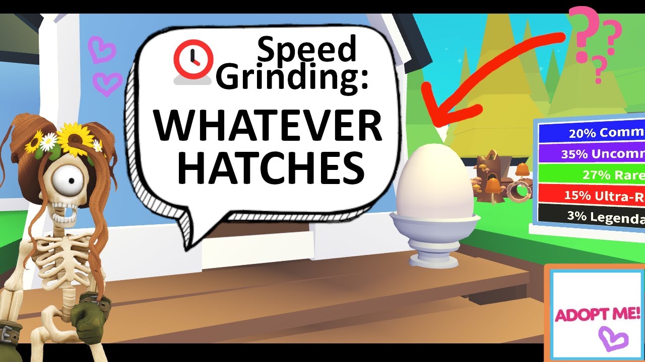 Speed Grinding WHATEVER HATCHES - Pet Egg // Adopt Me (Roblox) ♡