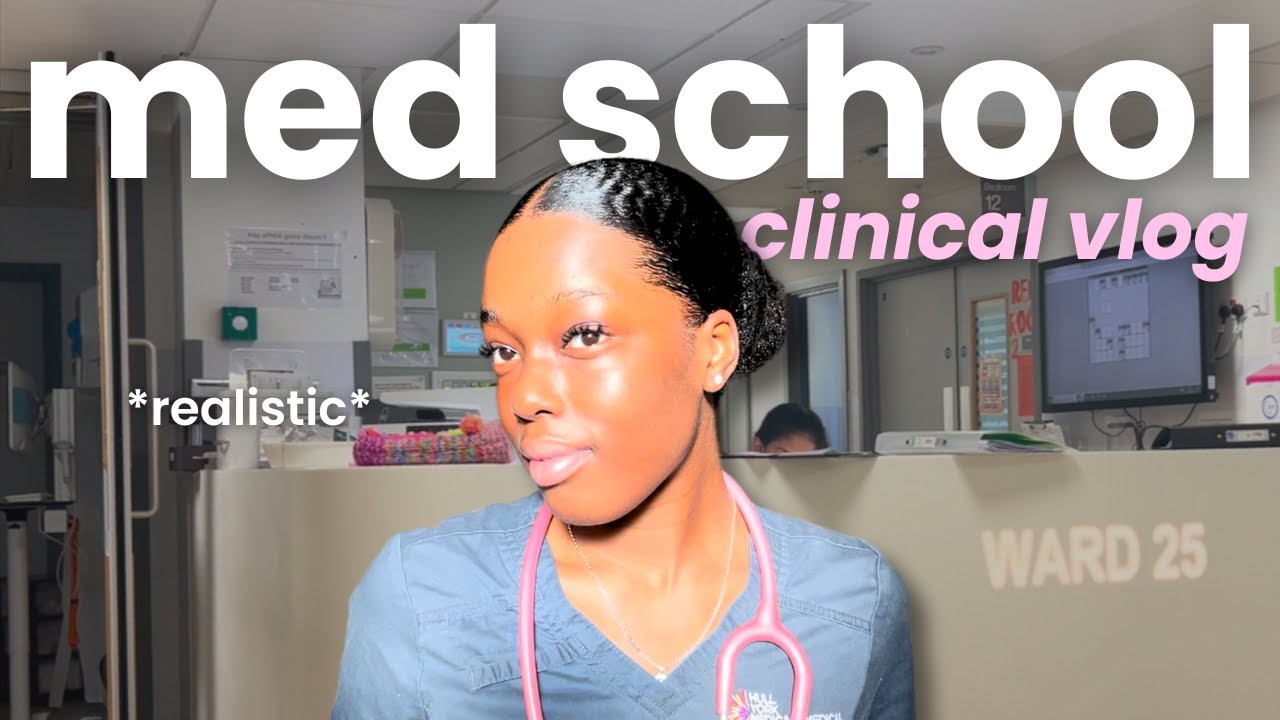 MED SCHOOL VLOG 🩺 hospital placement, hunting for sign offs + library studying 📚