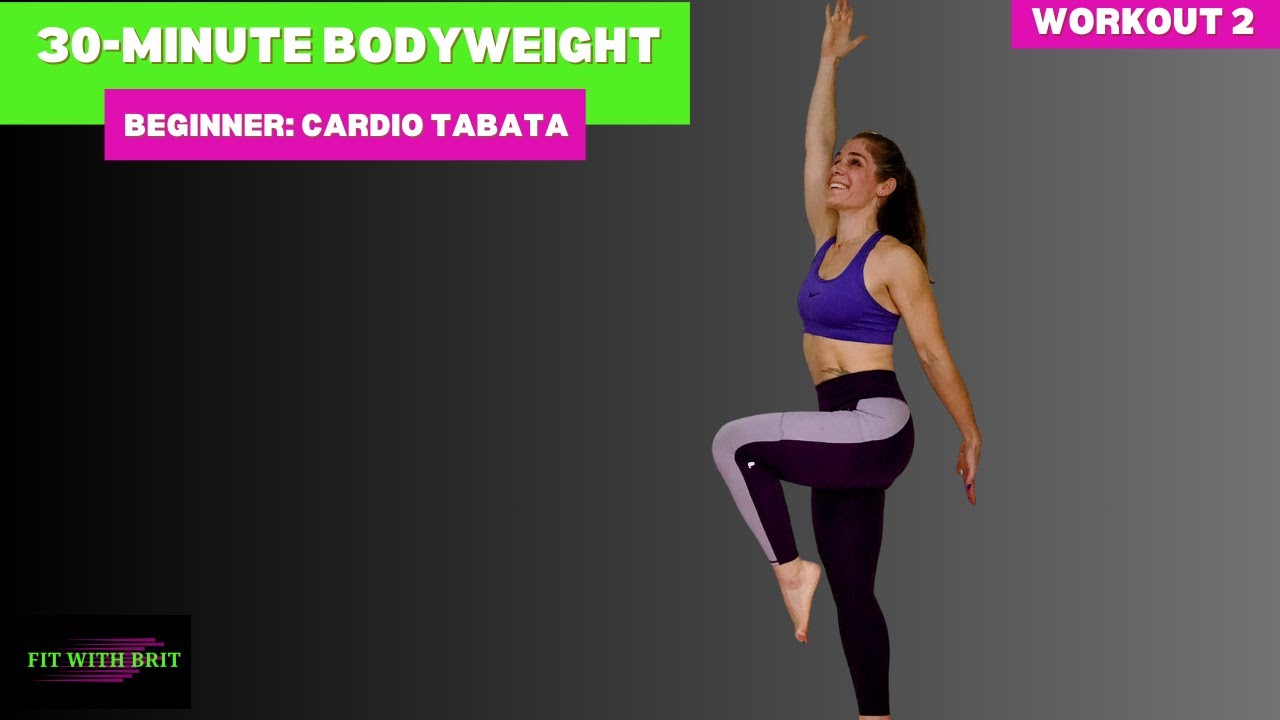 30-Minute Beginner Bodyweight Workout: Cardio Tabata