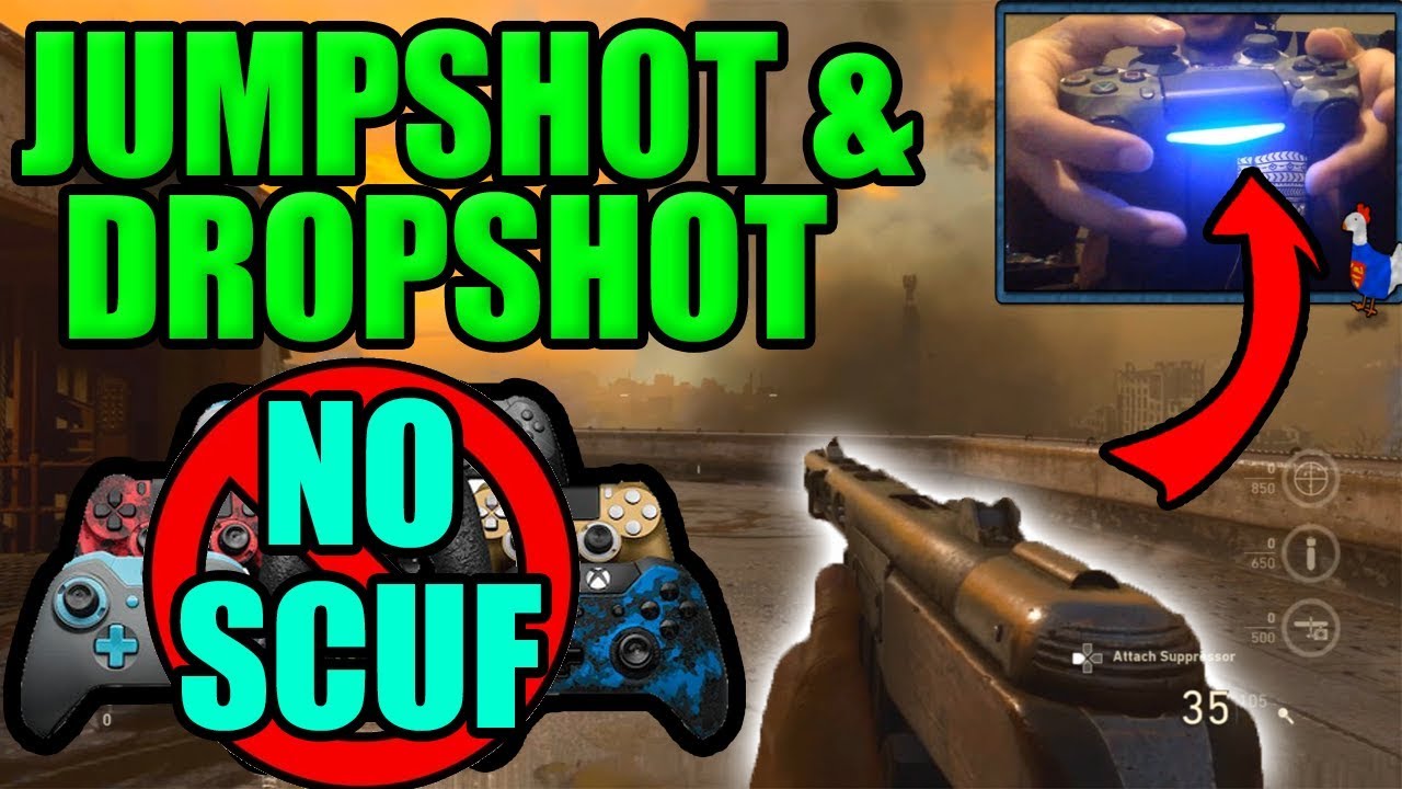 HOW TO JUMPSHOT AND DROPSHOT IN COD WW2 WITHOUT A SCUF CONTROLLER! BEST WAY TO JUMPSHOT IN COD WW2