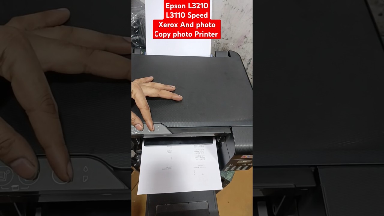 Epson L3210 L3250 L3110 Speed Xerox & photo Copy photo Printer#epson#service #printersupportsoftware