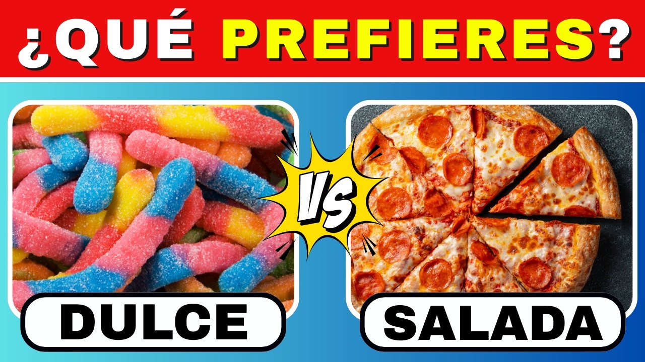 🤤🔥 ¿QUÉ PREFIERES? DULCE 🍓 o SALADO 🍔 | Batalla de Comida EXTREMA