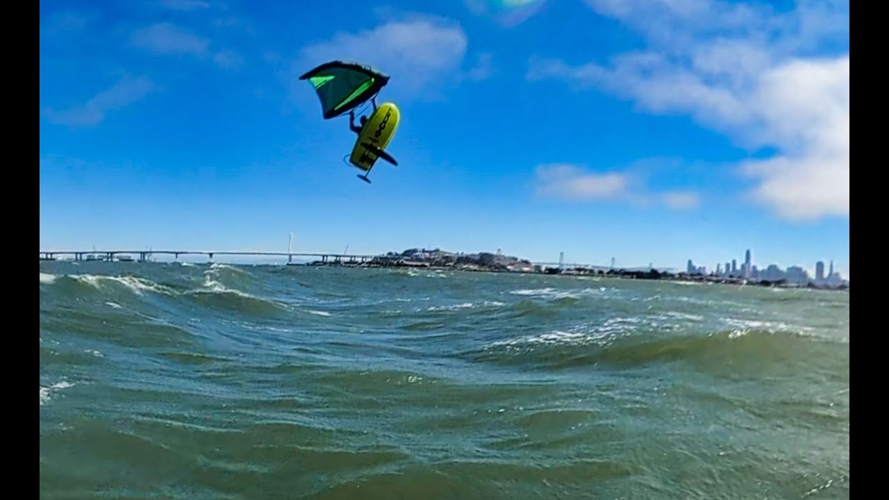 Wing Foiling Treasure Island   Rock N' Roll HS : Ya Bum Boat Edition