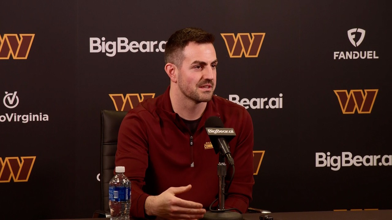 Commanders offensive coordinator David Blough introductory press conference