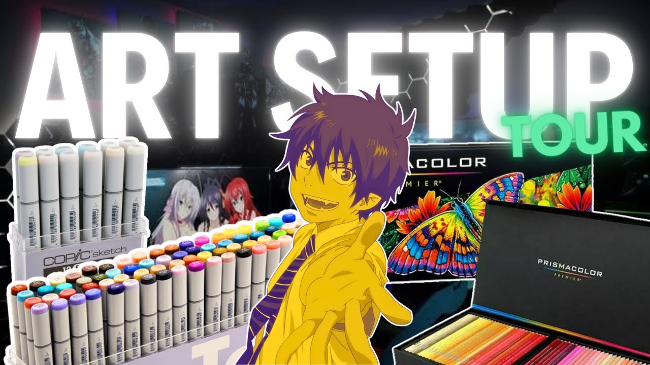 Worth $10000 Art Material & Setup Tour🙀