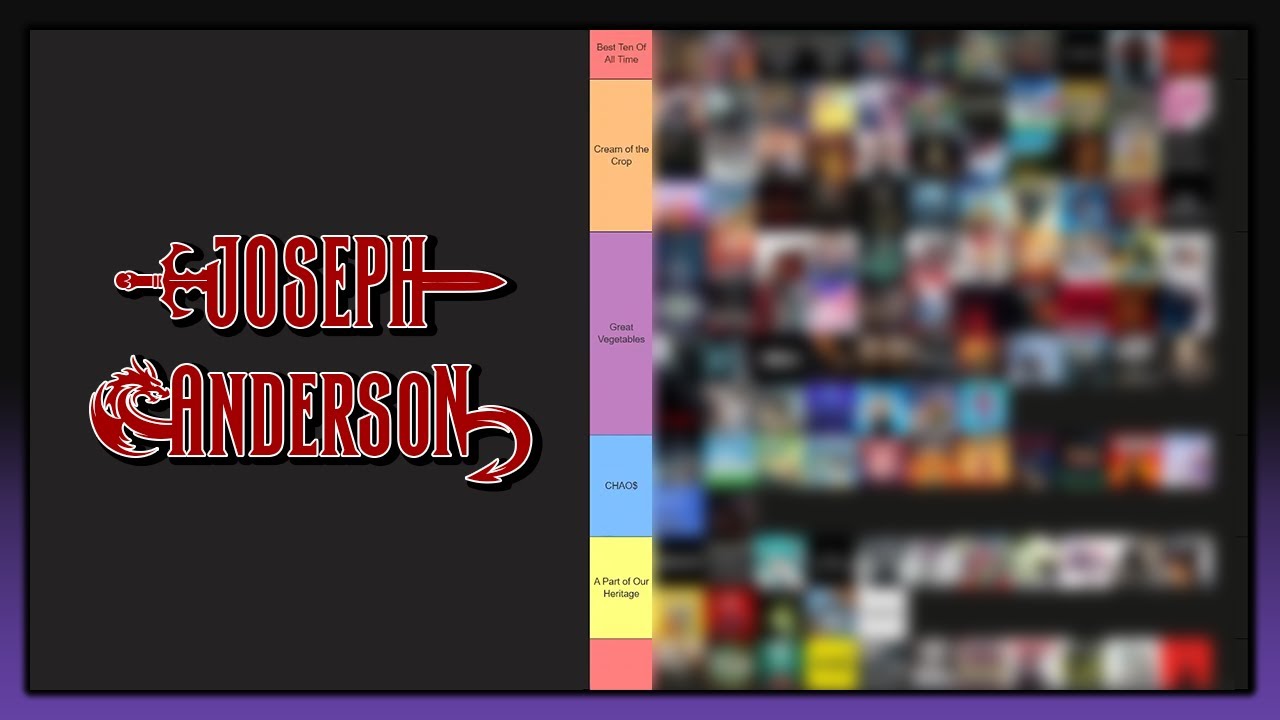 creamflation | Joseph Anderson Stream Tierlist 2025 Update