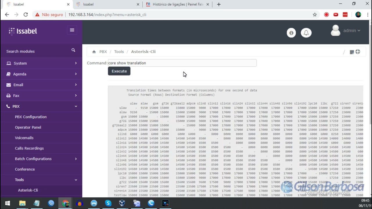 Curso Issabel PABX IP  (Comandos e Tradução) Aula 10