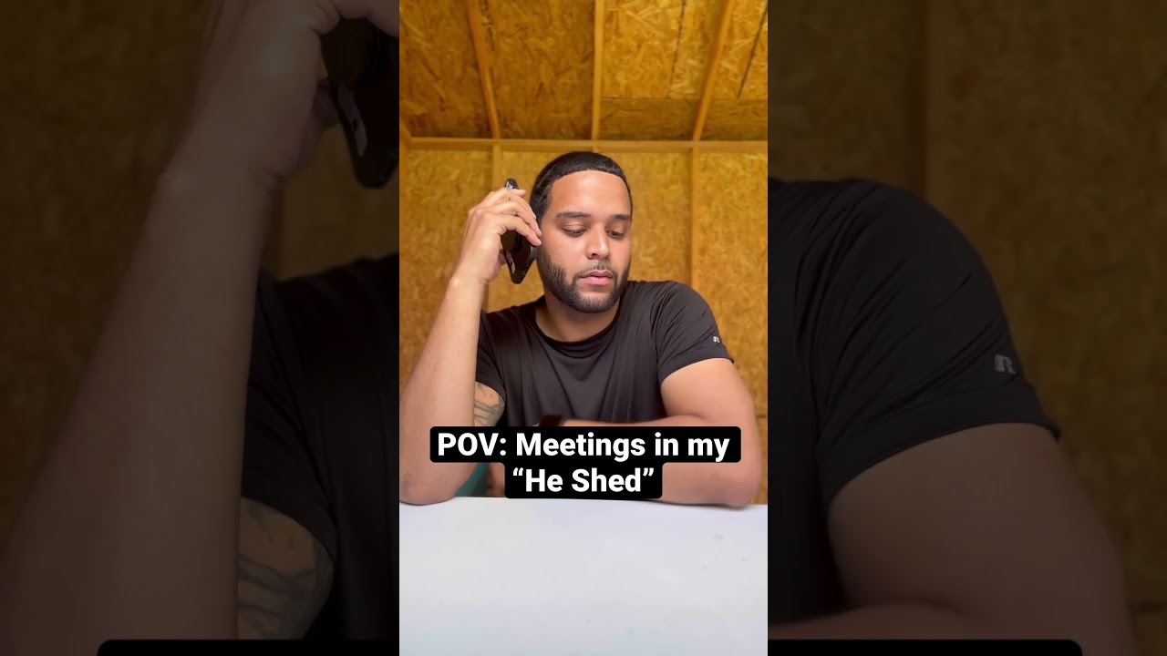 Morning meeting in the He Shed #shorts