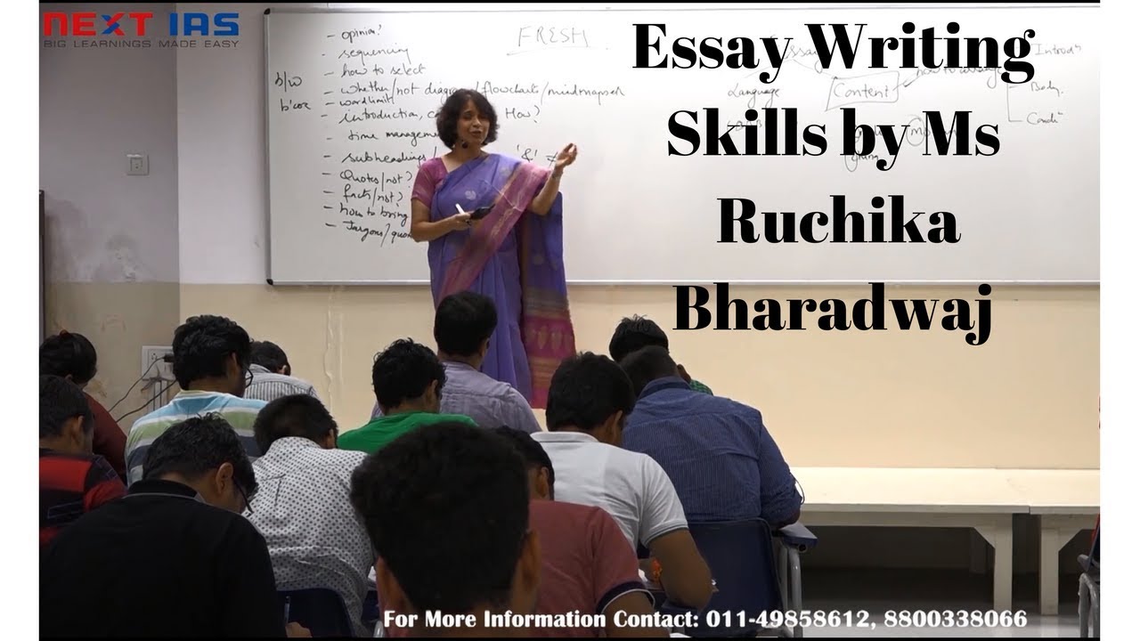 Open Session on Essay Writing Skills by Ms  Ruchika Bharadwaj at NEXT IAS