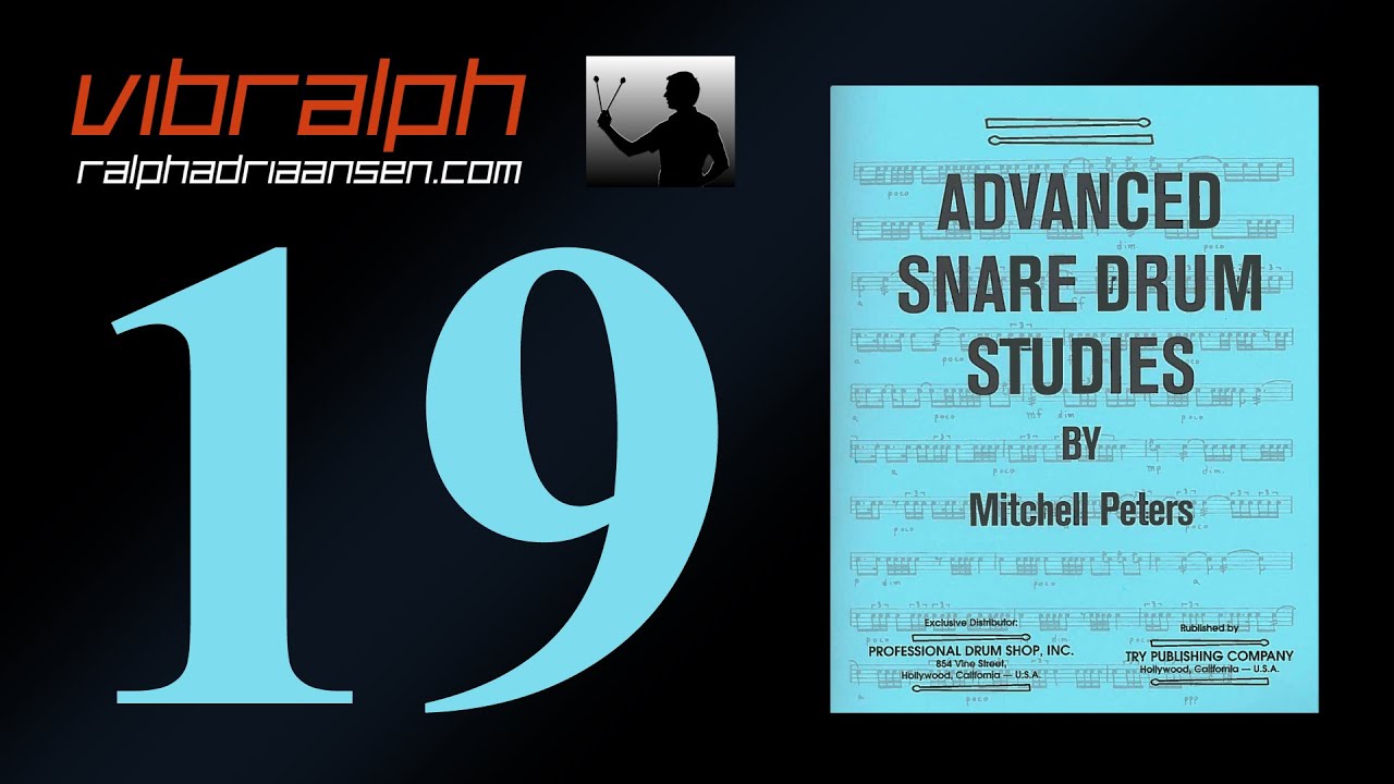 Vibralph - Etude 19 / Advanced snare drum studies (Mitchell Peters)