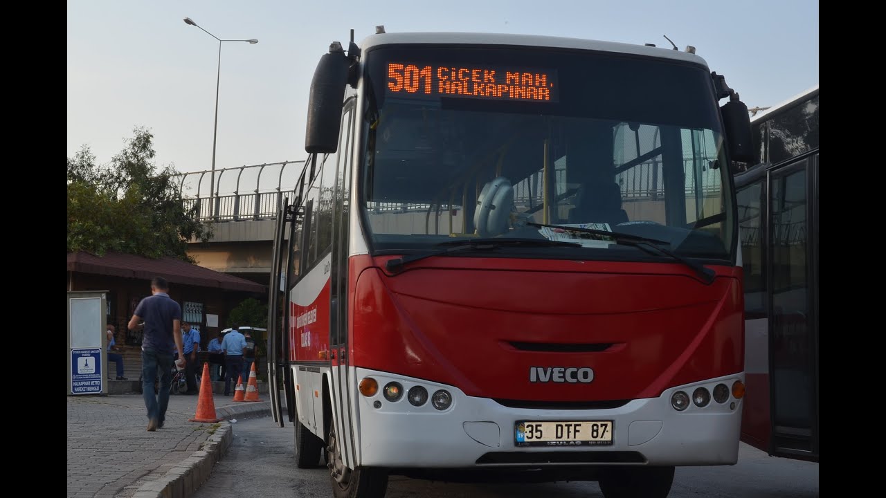 İZMİR / ESHOT - İZULAŞ / 501 | Çiçek Mahallesi - Halkapınar Metro | Tam Parkur | Iveco Eurocity