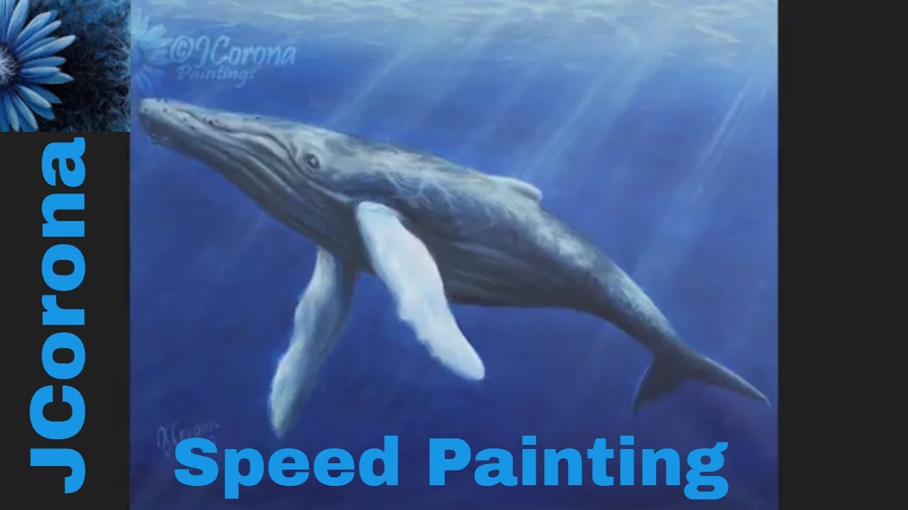 Humpback Whale - Speed Painting - in Oil