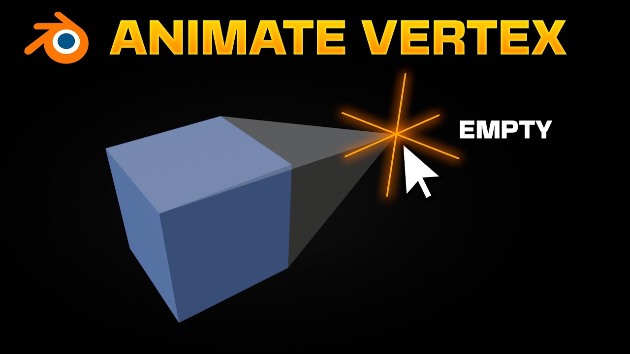 Как использовать Empty для анимации VERTEX в Blender — модификатор Hook