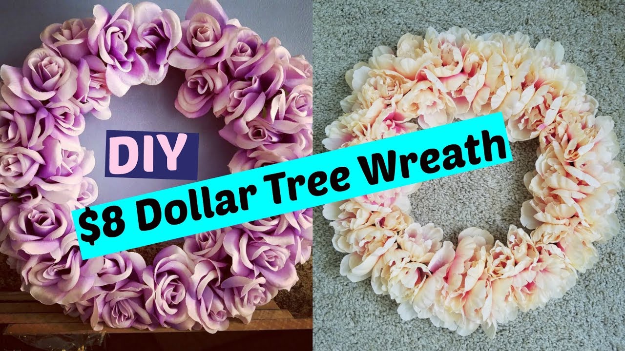 $8 DIY Dollar Tree Wreath