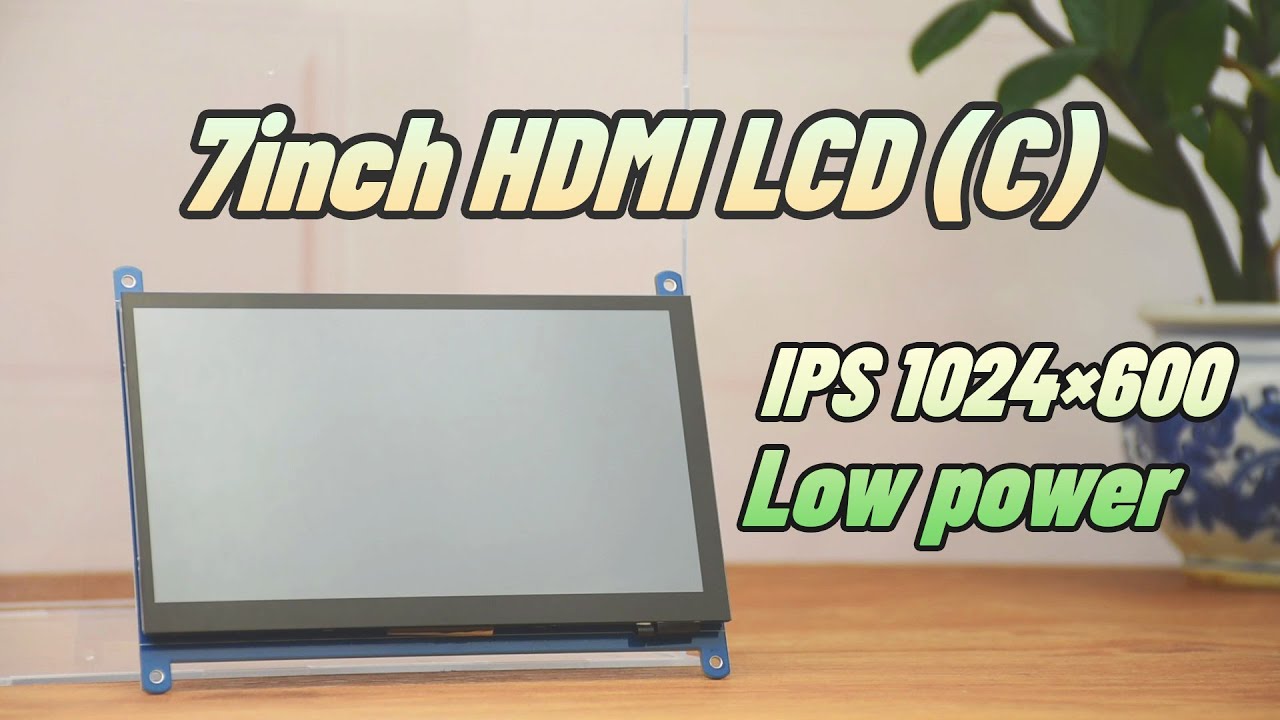 Waveshare 7inch Capacitive Touch Screen LCD (C), 1024&times;600, HDMI, IPS, Low Power