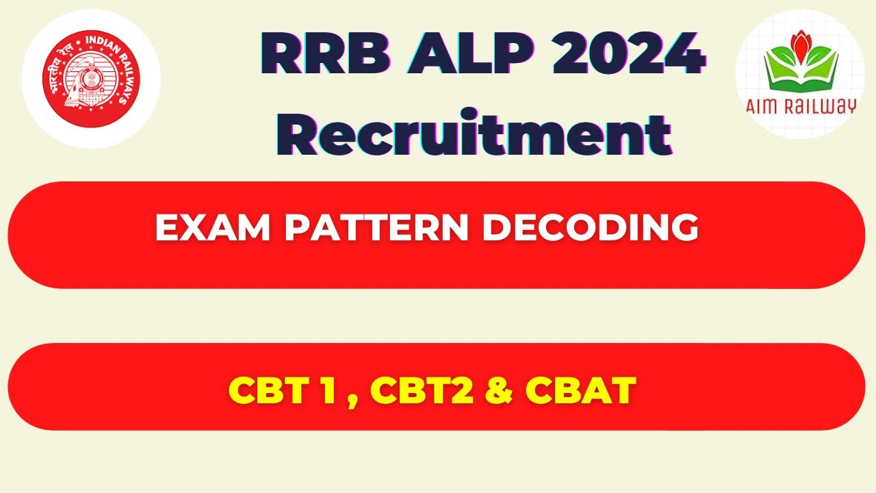RRB ALP 2024 EXAM PATTERN DECODING || ​SYLLABUS DECODING || @AimRailway