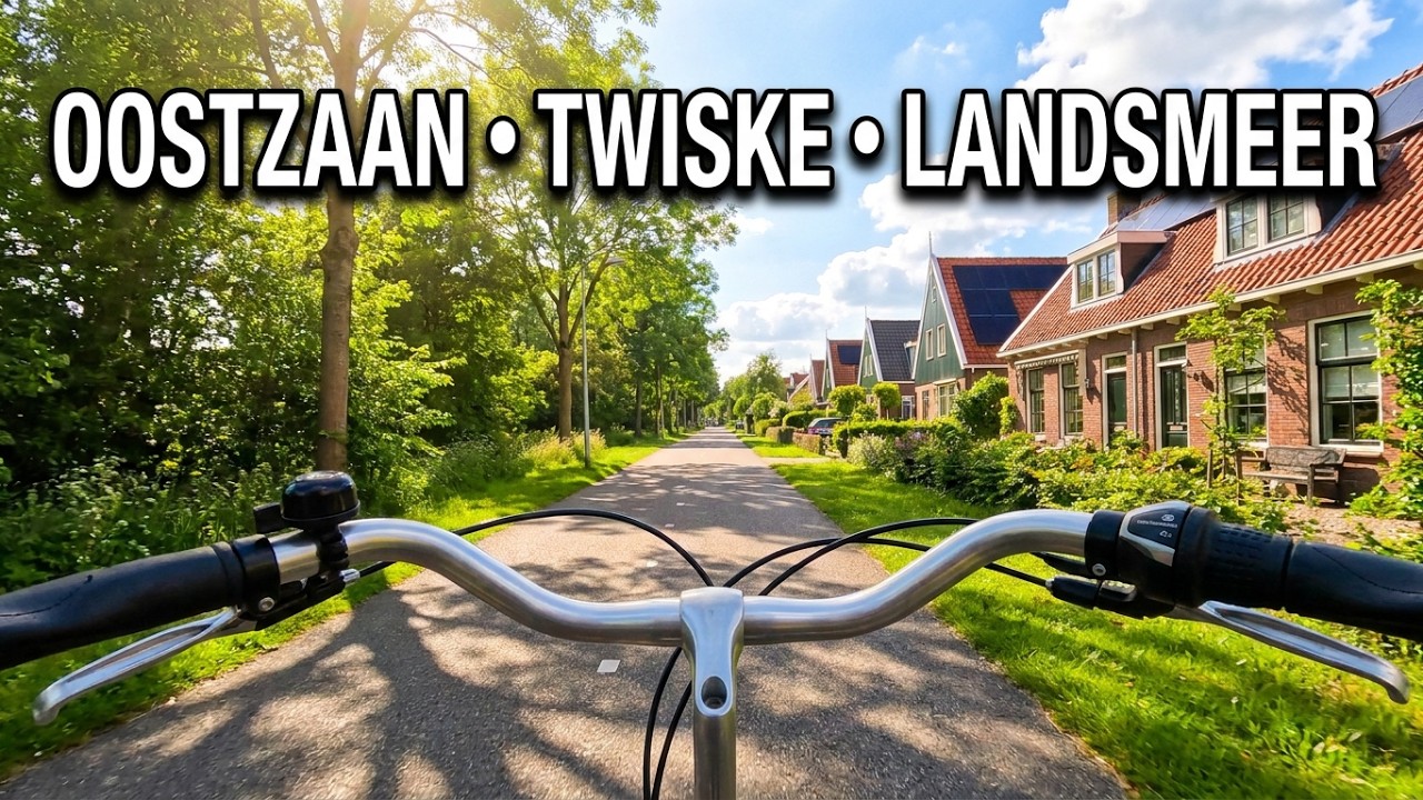 4K ritje in de buurt. Oostzaan, Twiske, Landsmeer. 29-7-2023.