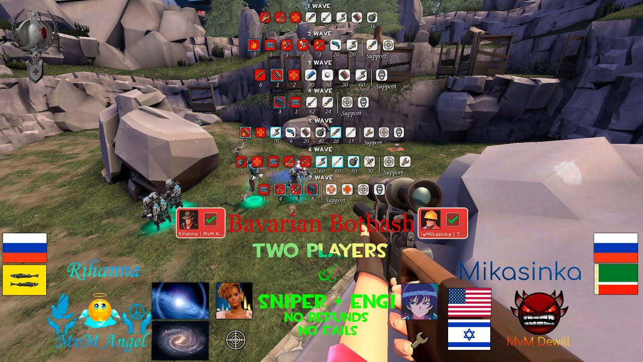 TF2 MvM Bavarian Botbash Sniper + Engi NR NF  (Two players only). @MvMAngel  & @Repeater228