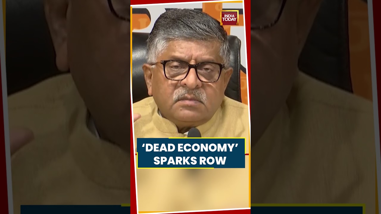 Ravi Shankar Prasad Slams Rahul Gandhi Over &lsquo;Dead Economy&rsquo; Remark #rahulgandhi #economy #shorts #bjp