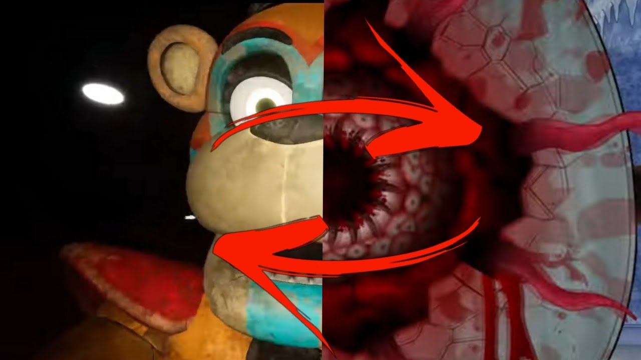 Onaf 1-3 and Fnaf security breach but their jumpscares are swaped