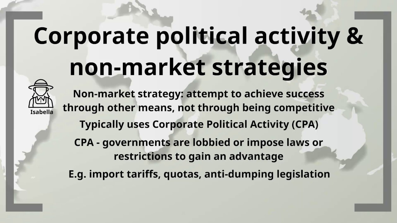 CIMA E3 Theory: Corporate Political Activity
