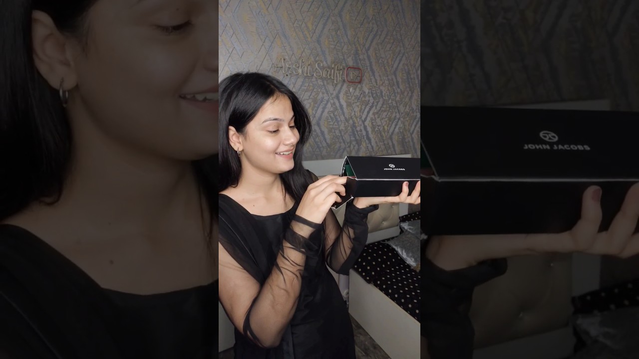 John Jacobs Eyeglasses Unboxing 😍| Lenskart Information | Arshi Saifi #johnjacobs #shorts