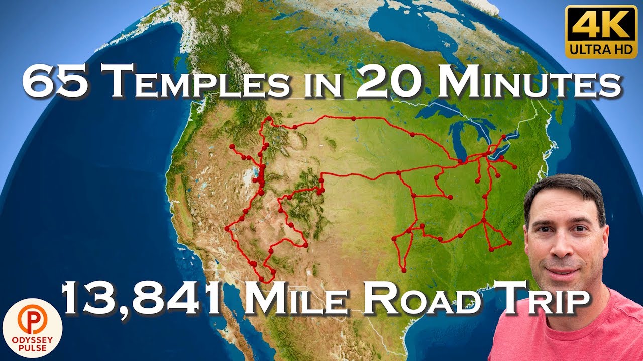 65 Temples in 20 minutes - 13,841 Mile Road Trip by Odyssey Pulse
