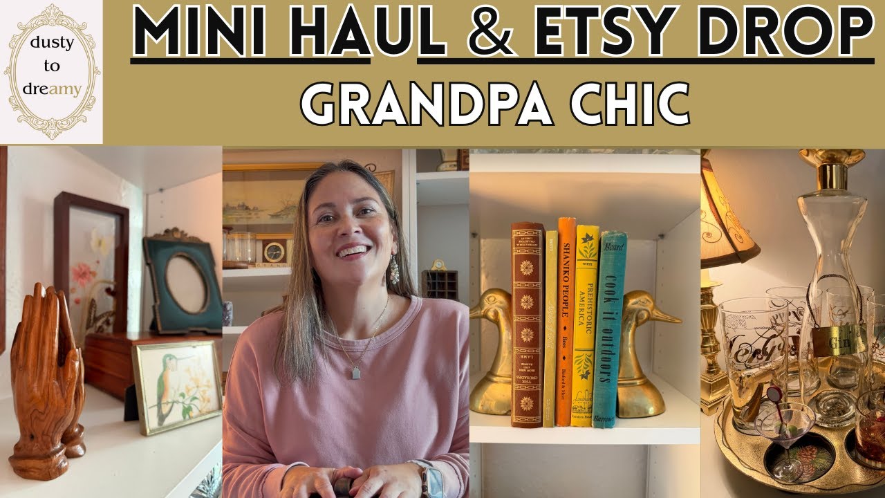Our First Mini Thrift Haul & Etsy Drop of 2026 | Grandpa Chic Vintage Decor