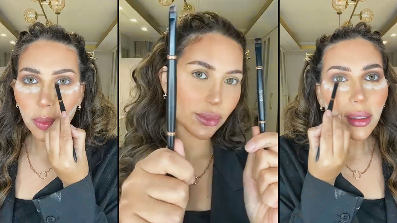 دكتوره خلود ميك اب تتوريال طريقة استخدام فرش الميك اب❤️