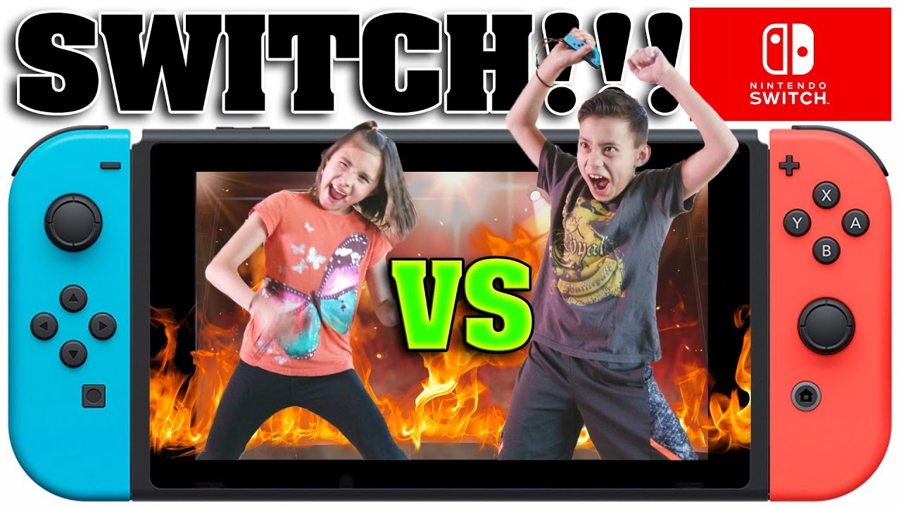 NINTENDO SWITCH CHALLENGE!!! Head to Head Battle with 1-2-Switch!