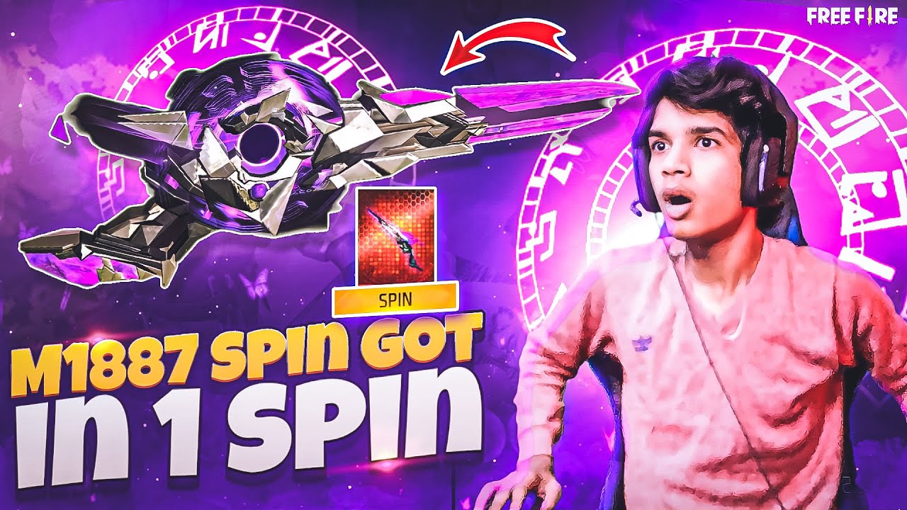 🤯🔥I GOT EVO M1887 FOR 1 SPIN ONLY 269 DAIMONDS😱😍 SPINNING M1887 GUN SKIN FREE FIRE🤑💲 IN TELUGU #dfg