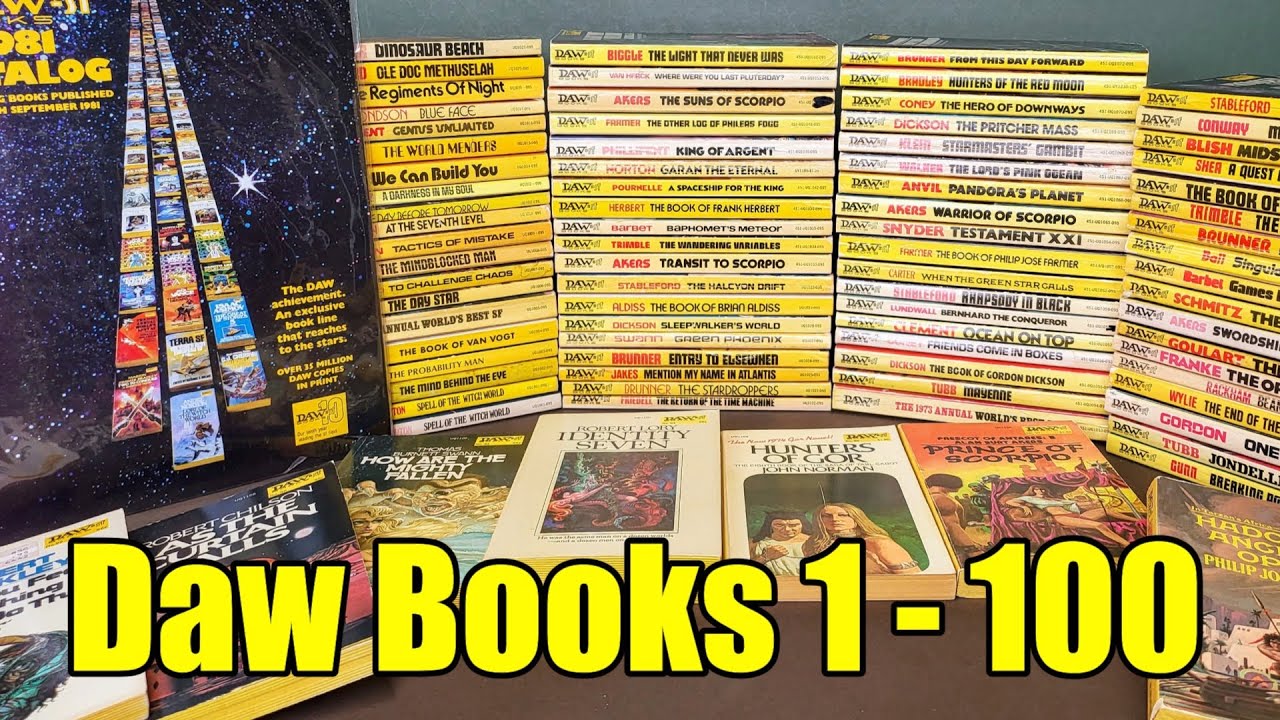 Donald A Wollheim - Daw Books - Numbers 1 to 100 - Classic Yellow Spine Action!