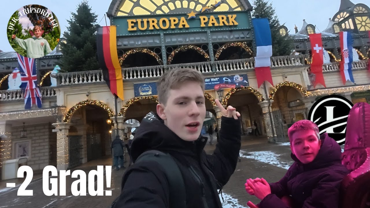 erster Europapark Besuch 2026 bei -2 Grad Vlog #049