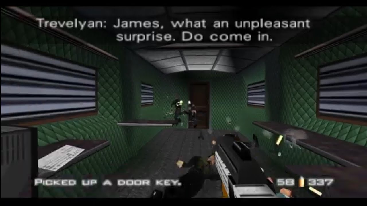 I entered the secret Train Room restricted Area again- Goldeneye XBOX