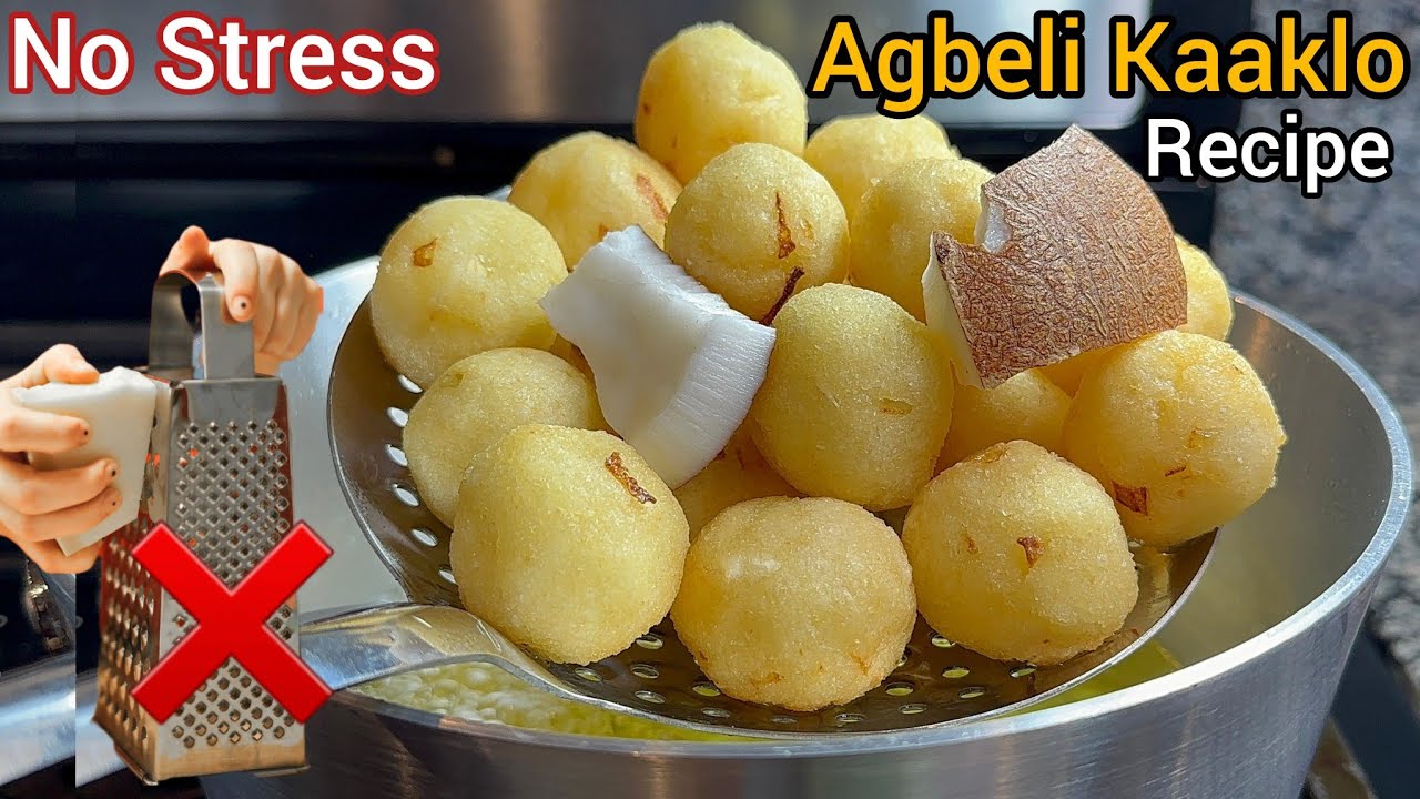 ghanaian food /ghanaian food recipe/ cassava recipe/Yucca/ Agbeli kaklo/ cassava balls with coconut