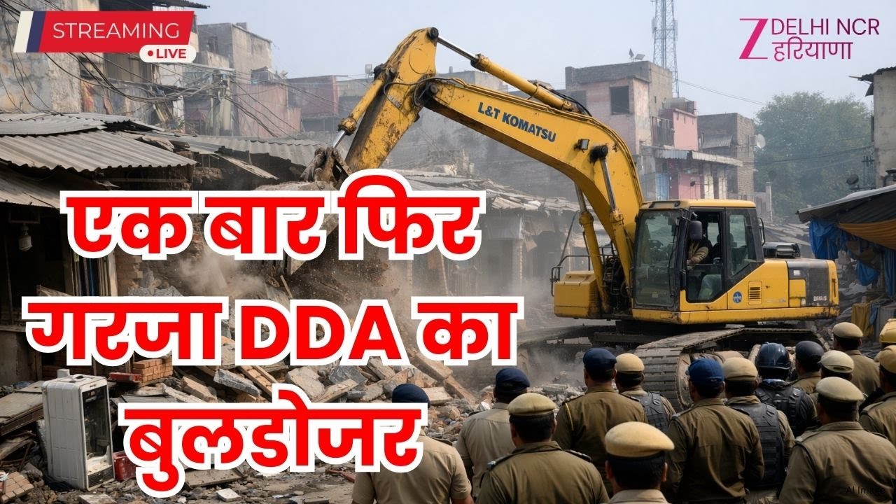 Bulldozer Action In Aali Village Live: दिल्ली के अली गांव में चला बुलडोजर | DDA | Delhi